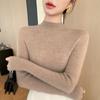 2025 Autumn/Winter Women's Half-High Neck Andy Velvet Slimming Knit Sweater - New Arrival