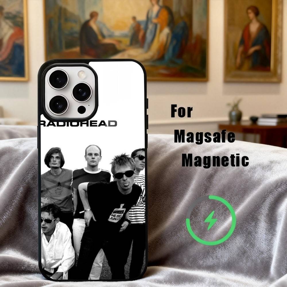 Alternative R-Radiohead -D band Phone Case For iPhone17,16,15,14,13,12,11 Plus,Pro Max Magnetic For Magsafe Wireless Charging