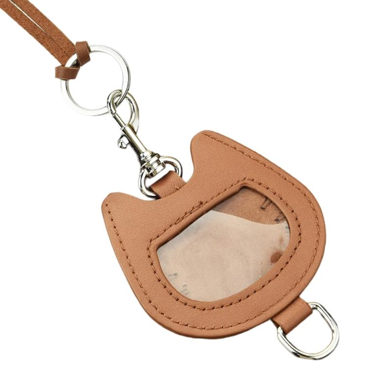 

Elegant Sturdy PU Leather Heart Cats Pendant Necklace Portable for Trendsetters Who Love Distinctive Designs Daily Use
