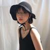 Women Summer Bucket Hat Solid Color Wide Brim Sun Hats For Ladies Outdoor Sunshade Panama Fisherman Cap