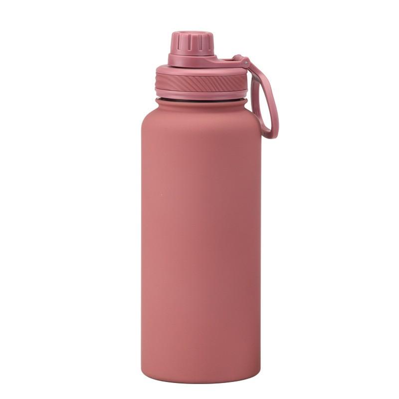 1L Stainless Steel Vacuum Insulated Water Bottle With Wide Mouth Portable Outdoor Sports Travel