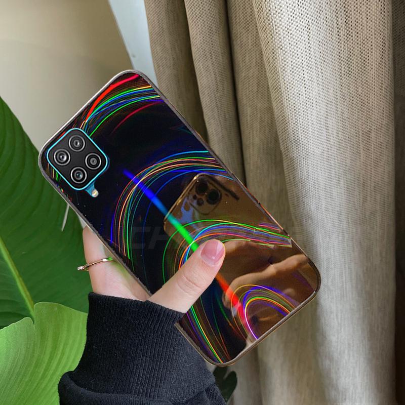 

Glitter Aurora Laser Rainbow Case For Samsung Galaxy A02S A12 A32 A42 5G Soft TPU Back Cover For Galaxy A21S A51 A71 A01 A11 A31 A41 A 12 Phone Cases Samsung Galaxy A02S чорний