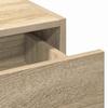 Makeup Table with Storage Brown 100 x 40 x 70 cm Engineered Wood