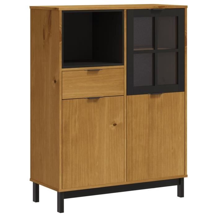 VidaXL Buffet haut FLAM 92x40x122,5 cm bois massif de pin 357829