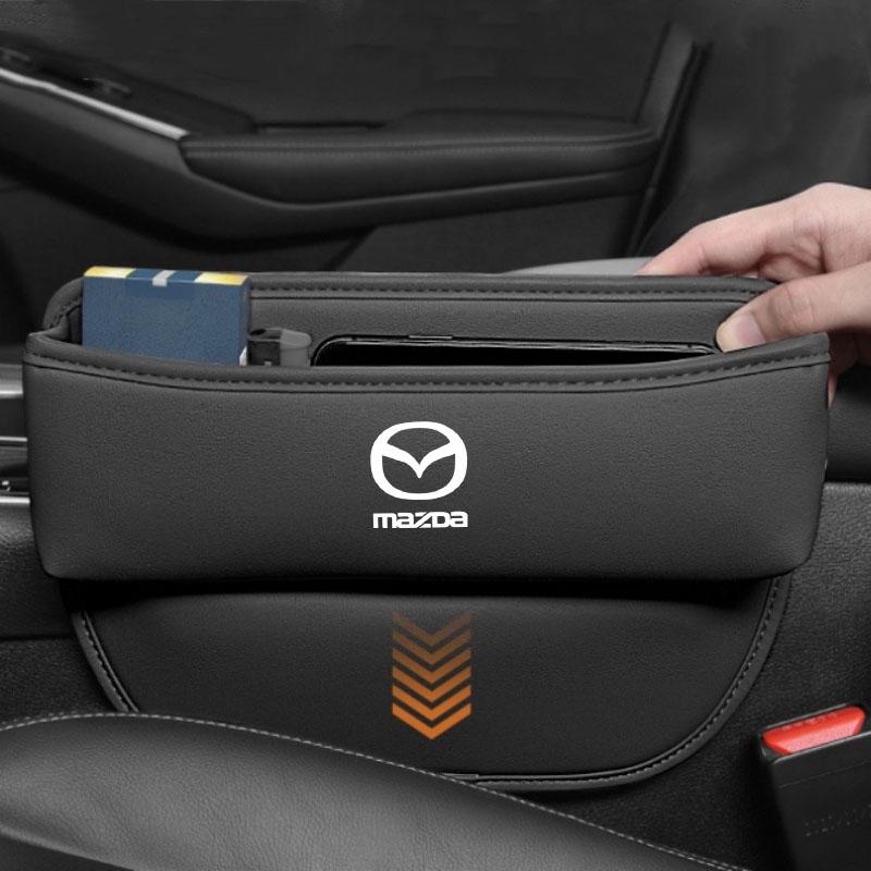 Car Seat Organizer Leather Crevice Storage Tools Box Accessories for Mazda 3 6 Atenza Cx9 Cx7 Cx5 Rx8 Rx7 Mx5 Speed Axela CX30