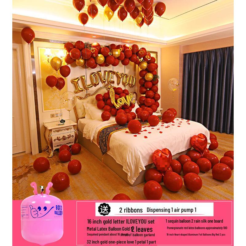 Small Helium Balloons with Hydrogen Inflator for Wedding and Birthday Decorations