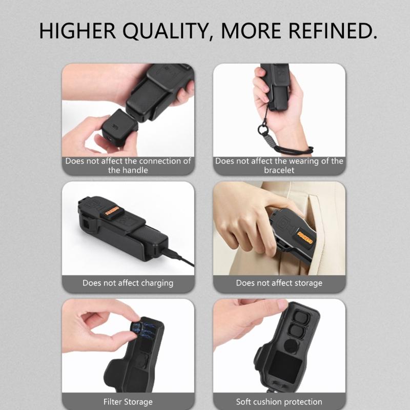 Flip Cover Camera Lens Protectors Featuring Shockproof ABS Material And Compactly Carrying Case For Accessories