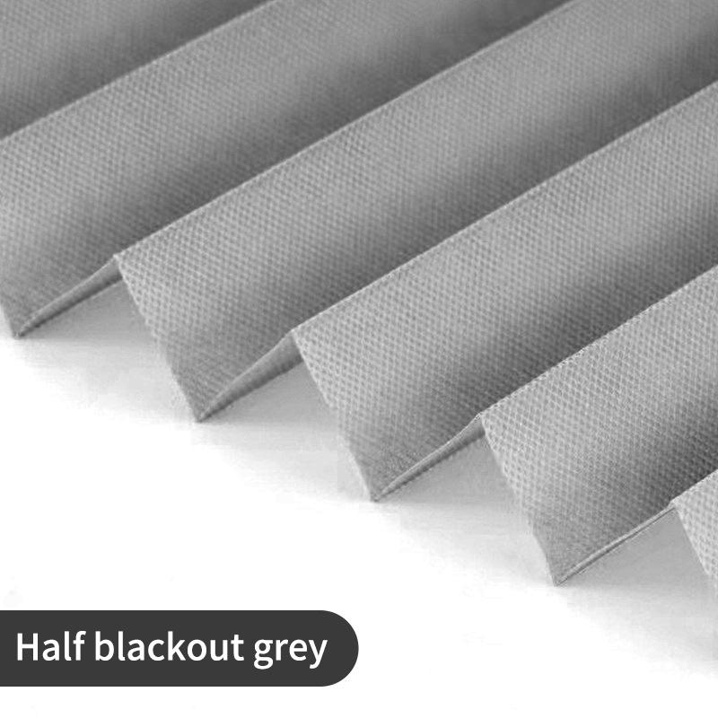 Self-adhesive Pleated Blinds Sunshade Curtain Shading Privacy Curtain Sunscreen Half Blackout Curtain For Bedroom Living Room Ba