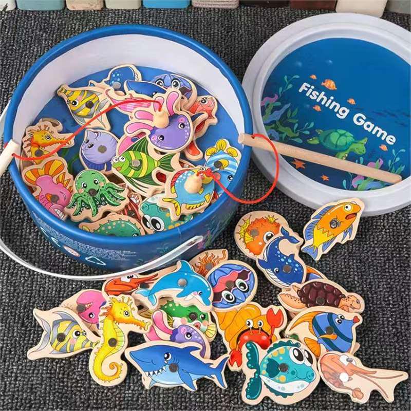 Toddler Educational Magnet Fishing Game for Ages 1-3 Years - Concentration and Thinking Training Toy