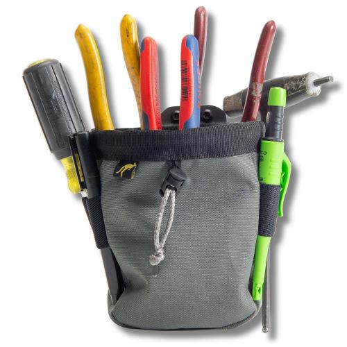 

Holstery Joey Tool Belt Bag - Clip-On Pouch for Electricians, HVAC Techs, Plumbers, Carpenters, and Contractors