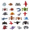 Set mit 24 Miniatur-Monsterfiguren Kleine Sammlerspielzeuge Modellfiguren zur Ausstellung und Sammlung mit verschiedenen Kreaturendesigns und Texturen