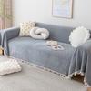 Chenille Waterproof Non-Slip Sofa Cover: Anti-Cat Scratch, Dust-Proof, All-Season Use.