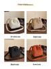 Women's Retro Casual Corduroy Shoulder Bag - Solid Color, Japanese & Korean Style Crossbody Fashion