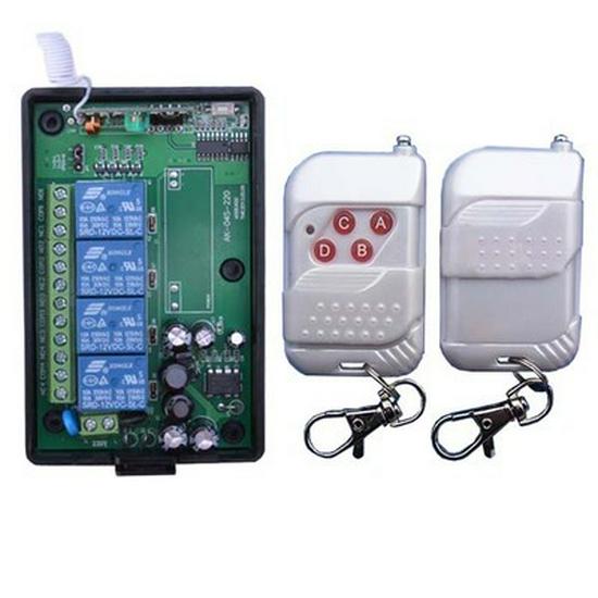 Smart 220V Four-Way Wireless Remote Control Switch Set Wireless Remote Control Switch