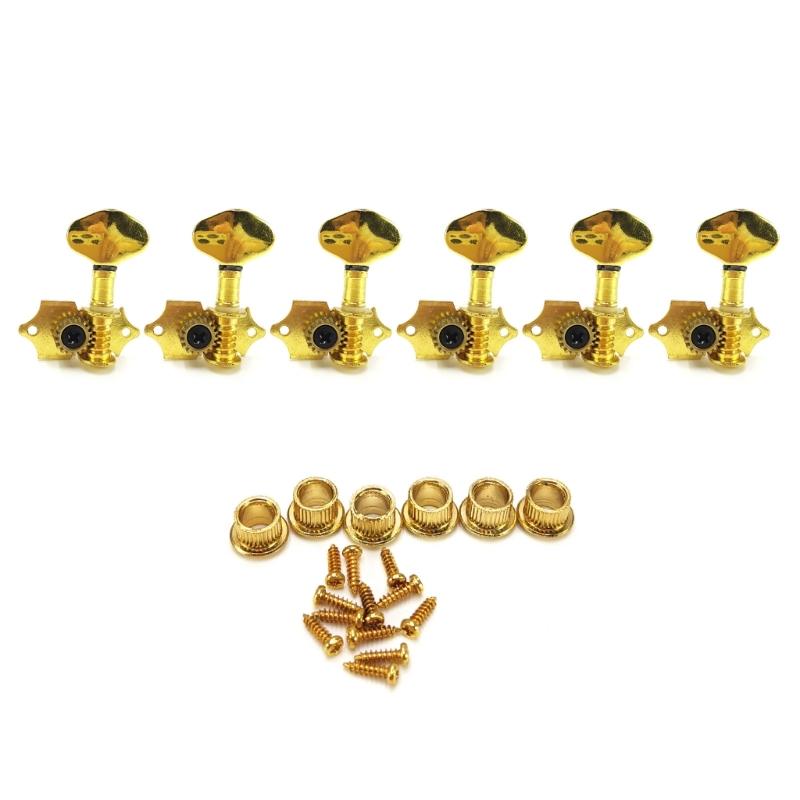6Pieces Metal Guitar Tuning Machines Suitable for Professional Musicians Seeking Superior Sound and Robust Construction