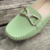 Chaussures Slip-On pour Femmes en Cuir Souple Blanc, Antidérapantes, Décontractées, Grande Taille.