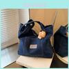 Denim Tote Bag For Women With Magnetic Closure And Inner Phone Pocket For Casual Daily Use