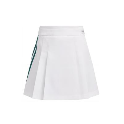 Originals X NoTitle Co-Branded Serie FW23 Einfarbig Plissierter Sportlicher Freizeitrock Damenrock Weiß IN1052