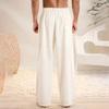 Men's Solid Color Cotton Linen Trousers Men's Casual Fashionable Cotton Linen Trousers