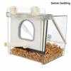 Top Mount Parrot Bath Box Splash Proof Bird Bath Basin Multipurpose Use Bird Feeder Bath  Daily Use
