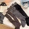 Wool Over-Knee Stockings Women'S Jk Color Matching And Thin Pressure Socks Warm Fleece Thickened Leg Socks Knee Thigh Socks