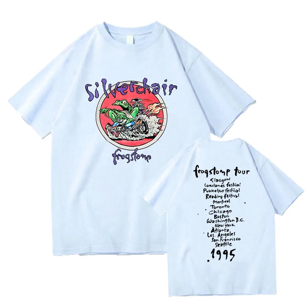 Cotton WomenUnisex Teeshirt Silverchair Frogstomp Tshirts High Quality Cotton Comfortable Tshirts Summer Casual Camisetas