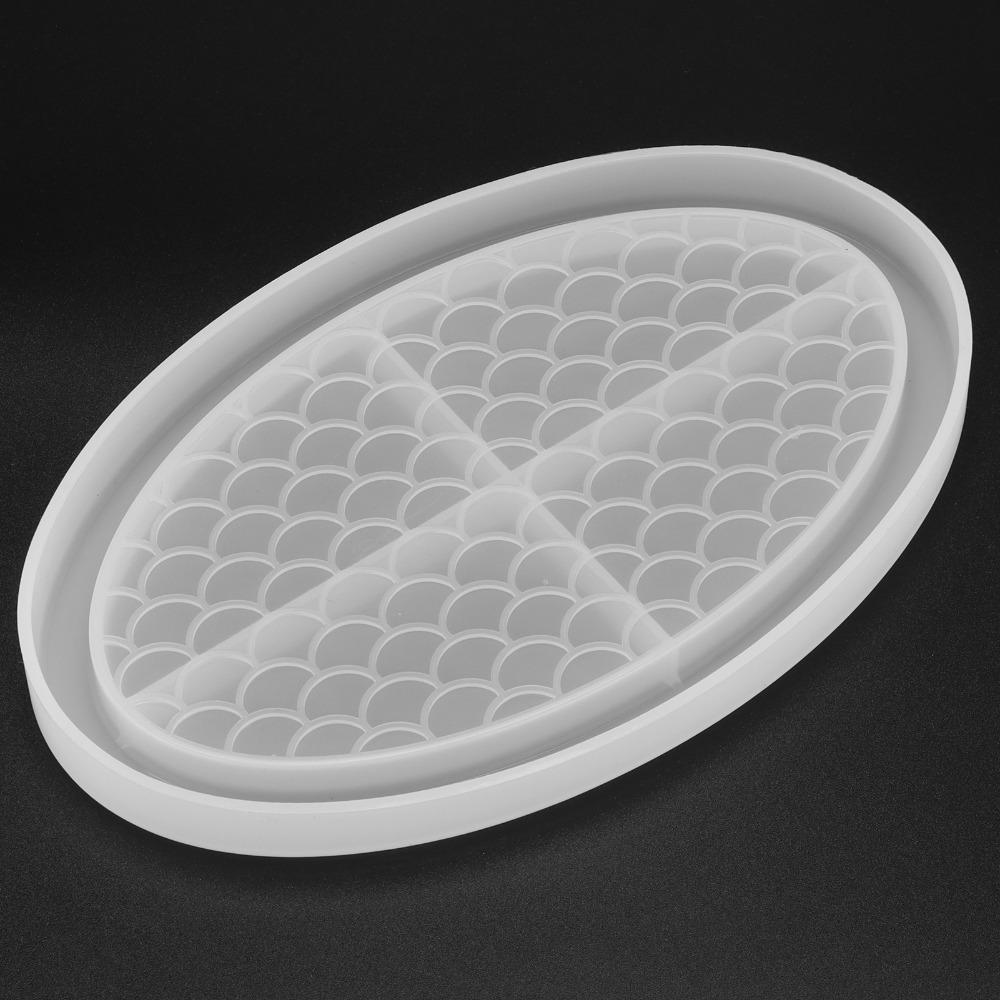 Soft Silicone Silicone Tray Mold Easily Demold Fruit Tray Mold Oval Tray Mold  DIY Craft