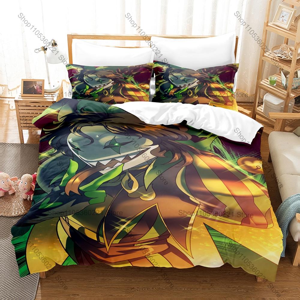 Cool Spooky The Freak Circus Printed Bedding Kit 3PCS Duvet Cover & 2 Pillow Covers Breathable Soft Bed Linens Room Ornament