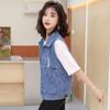 Spring and Summer New Women's Denim Vest with Large Pocket Loose Korean Vest Jacket