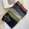 Trendy Elastic Hairband Stretchy Solid Color Turban Photo Shoot Y2K Hair Accessories  for Women