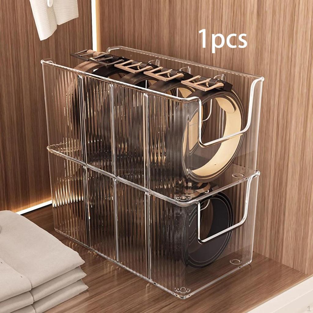 Belt Organizer Belts Holder Easy to Clean for Tie Rack Multi Compartments Store Window Dressing