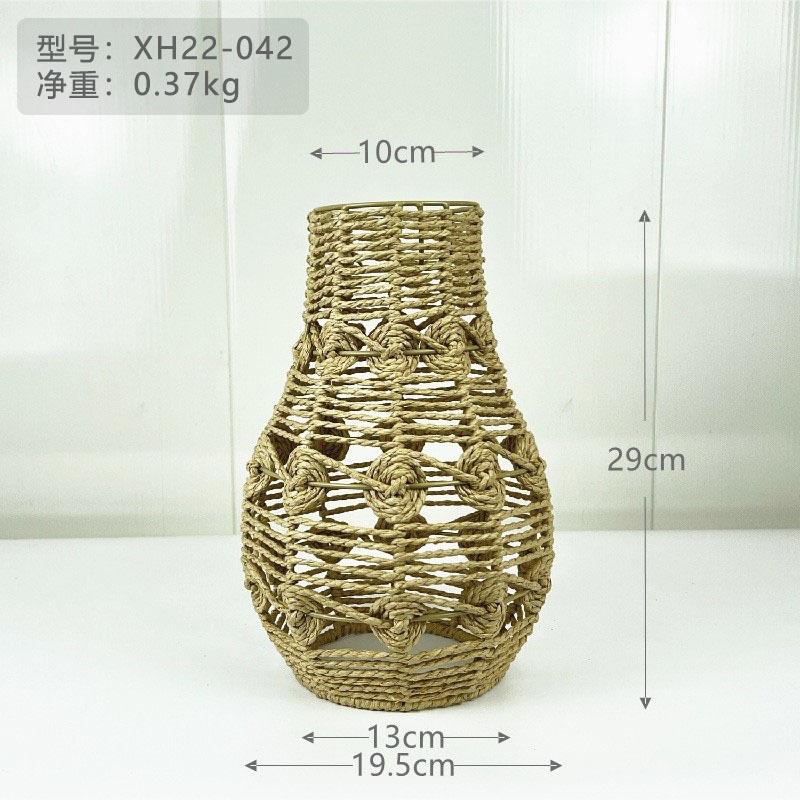 Papierseil-Kronleuchter Neuer chinesischer Imitation-Rattan-Lampenschirm B&B-Restaurant Hot-Pot-Shop Kreative DIY-Beleuchtung Web-Beleuchtung Dekoration
