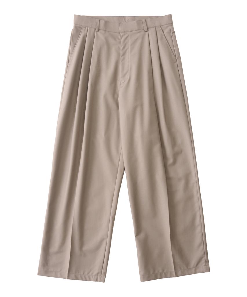 ANALOG MOOD Easy Tr Balloon Pintuck Slacks (Beige)