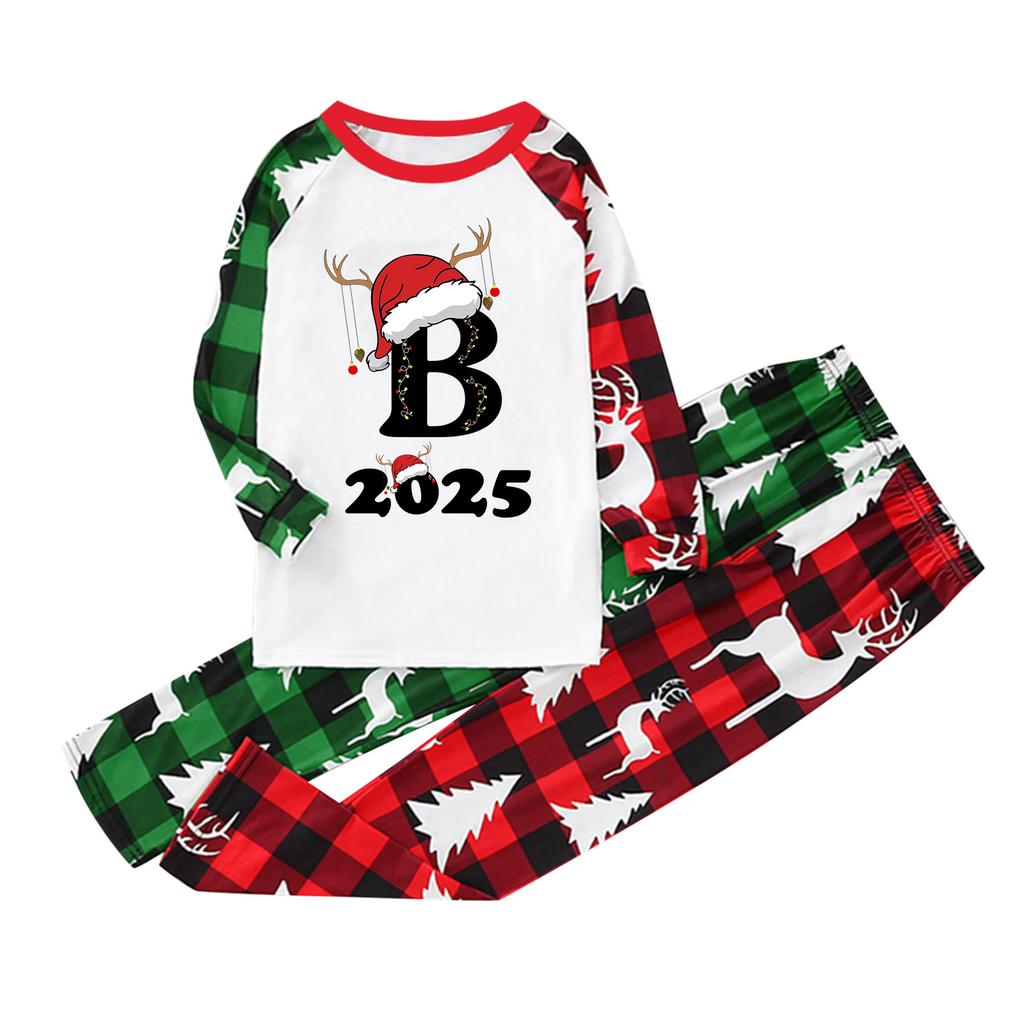 Parent-child Outfit-Christmas Print Parent-child Home Wear Set