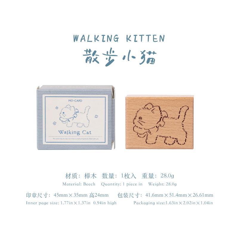

JIAMEI 1 PC Cat and Soft Dream Series Kawaii Wooden Seal DIY Diary Scrapbook Decor Journal Supplies Cute Student Seal