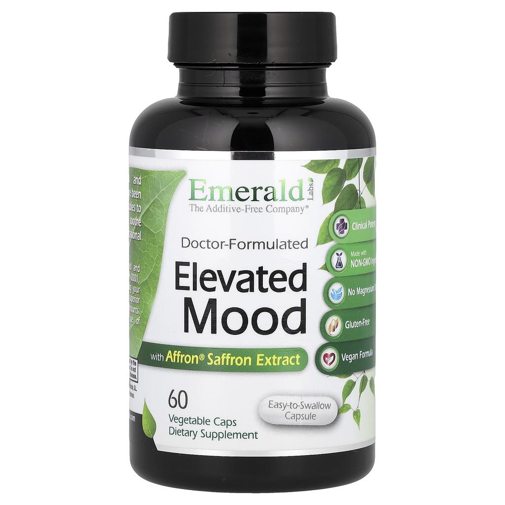 Contains Afran Saffron Extract, 60 Veggie Capsules