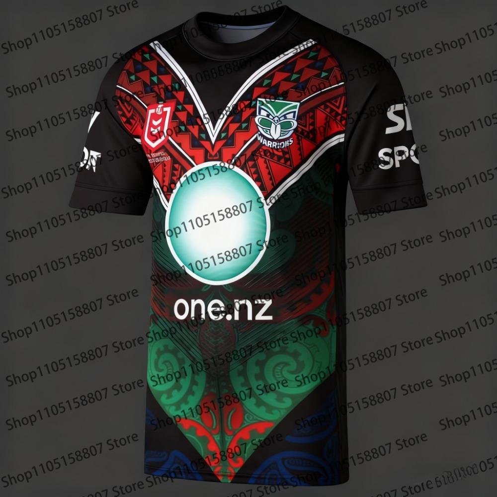 The 2026 New Zealand Warriors Rugby Training Uniform T-shirt Is A Must-have for Men and Women, Featuring A Quick-drying Top