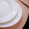 Deshangyuan Pure White Ceramic Dinner Plate Set