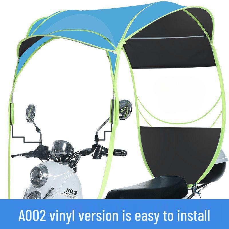 Parasole per Auto Elettrica: Tendalino Gonfiabile, Scudo Paravento Antipioggia, Copertura per Bicicletta e Motocicletta