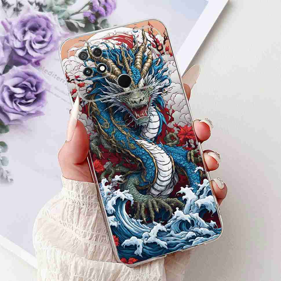 For Xiaomi POCO C40 4G 6.71" Case Summer Fresh Style Lemon Soft Silicone Cover For Poco C40 C40 220333QPG Protective Shell Coque