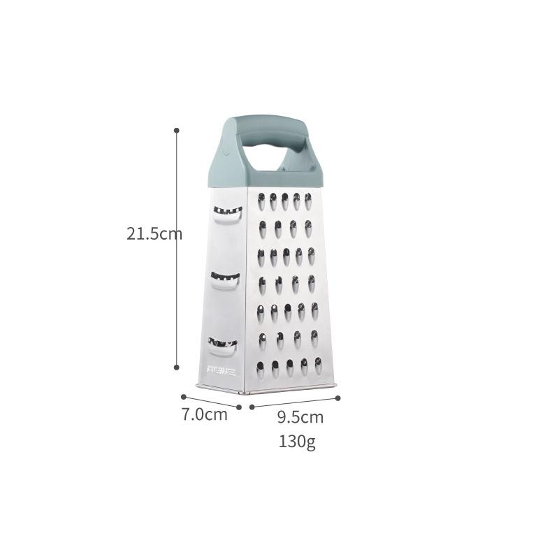 4 Sided Stainless Steel Blades Household Box Grater Container Multipurpose Vegetables Cutter Kitchen Tools Manual Cheese Slicer