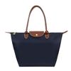 Borsa a tracolla pieghevole in nylon da donna, impermeabile e pratica, borsa portaoggetti per sport, fitness, shopping e regali, colore Rosso Vino, Rosso, Viola