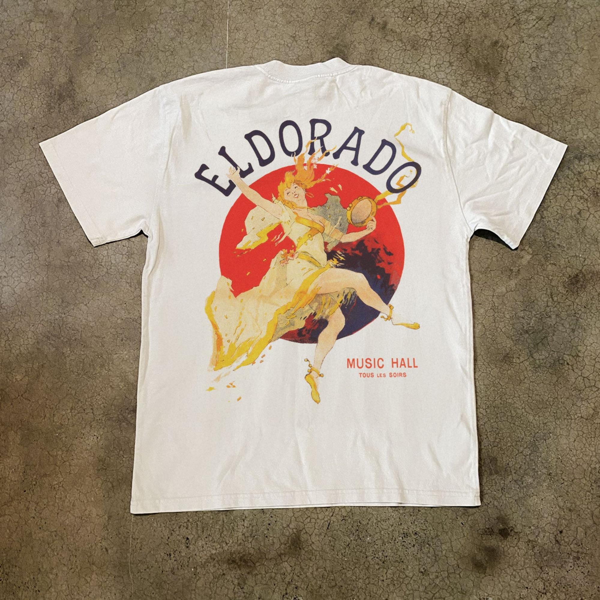 

Eldorado Music Hall T-Shirt Men Women Vintage French Art Graphic Cotton Short Sleeve Streetwear Tee S разноцветный