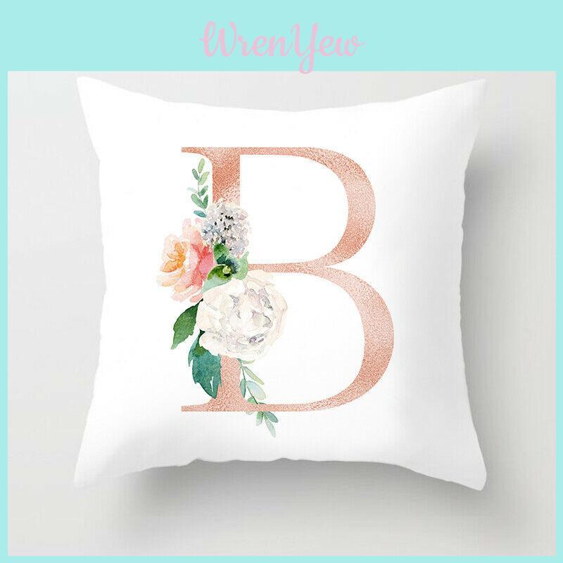 Premium Quality 26 Letter Polyester Pillow Cover For Stylish Home Decor