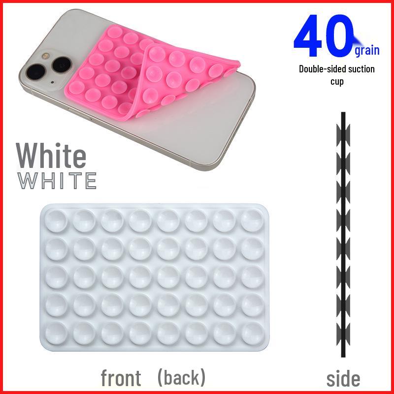 Double-Sided 40-Suction Cup Silicone Phone Holder: Strong Adhesive, Non-Slip Design