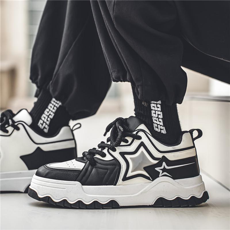 Casual Star Skateboardskor Herr Mode Platåskor Herr Skatersneakers Trendiga Sportskor
