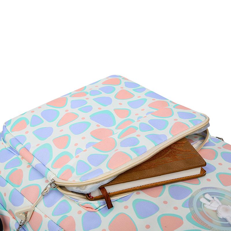 Student School Bag Print Large Capacity Backpack for Women