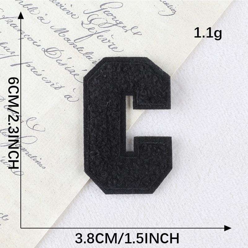 Chenille Embroidered Patch: DIY Clothing Accessories with English Letters