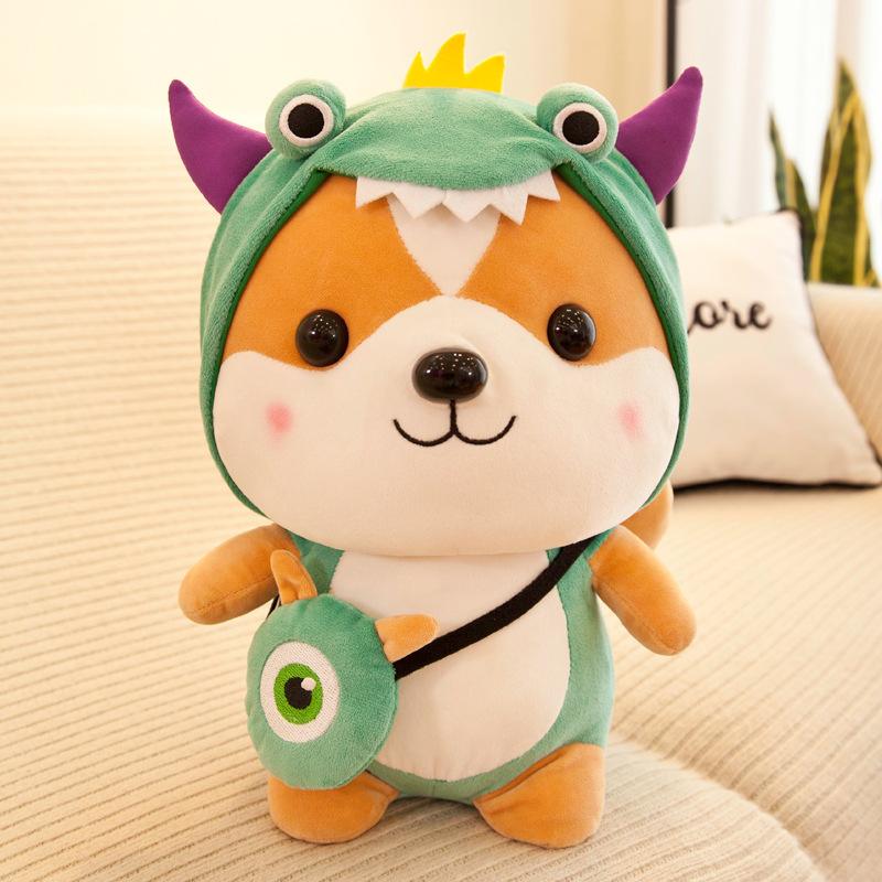 Transform into a squirrel plush toy dinosaur elk unicorn doll children s doll to give girls gifts 23cm