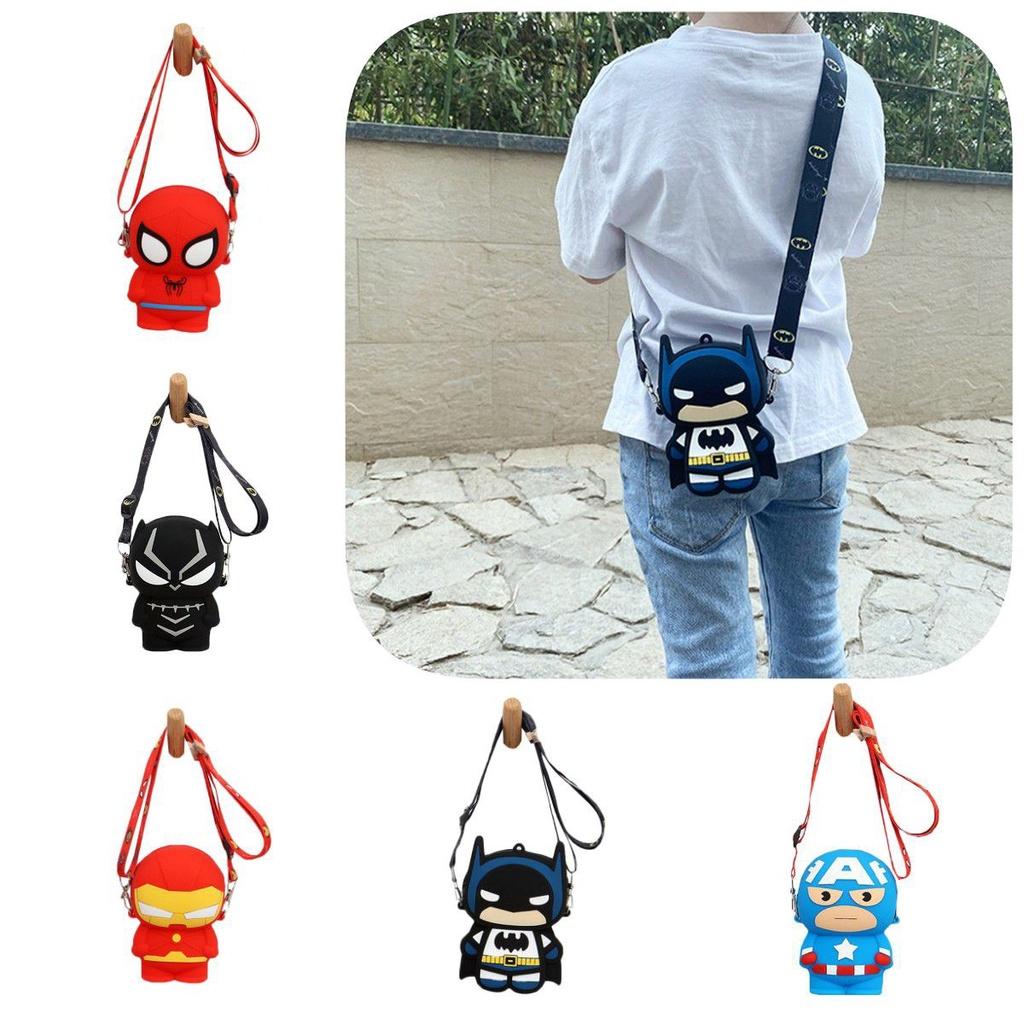 Childrens Spider Man Silicone Pocket Bag With Large Capacity And Durable Design For Girls And Boys